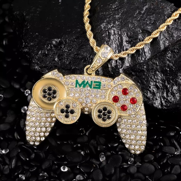 NEW remote control gamer chain necklace flashy